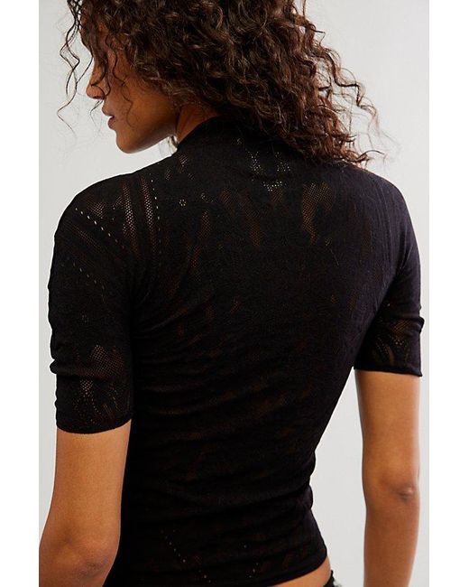 Intimately By Free People Black Give A Little Seamless Layering Top