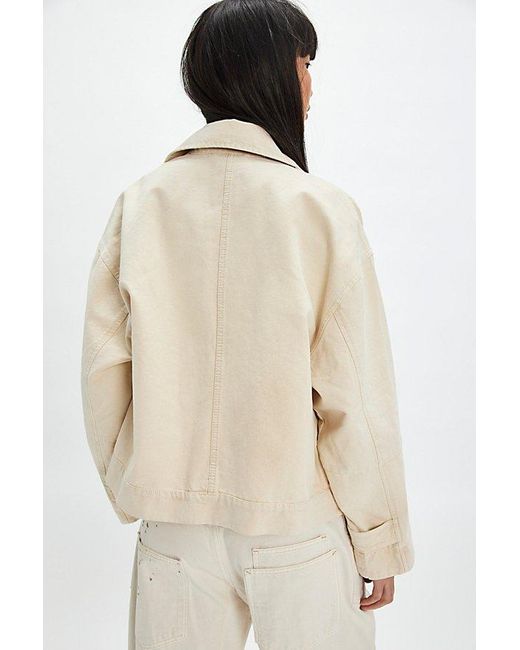 Free People Natural Sally Canvas Jacket
