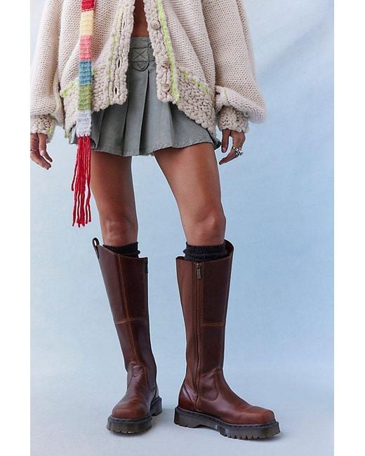 Dr. Martens Amaayah Hi Boots in Gray | Lyst