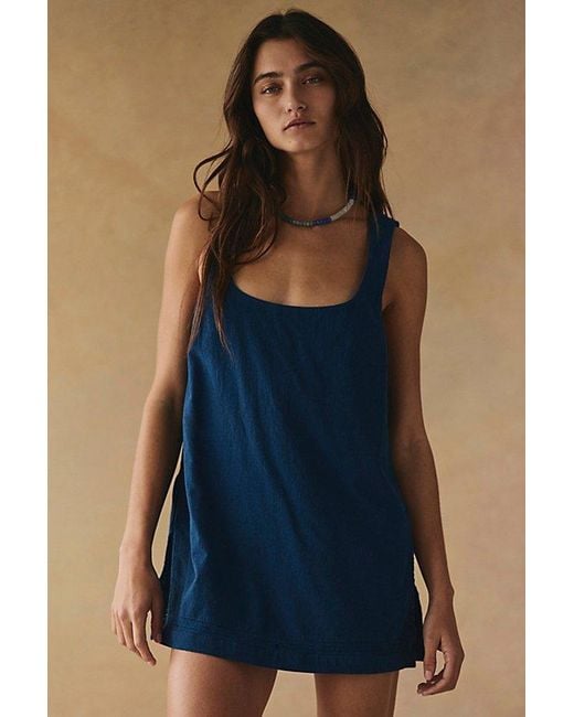 free-est Blue Summer Smiles Romper By