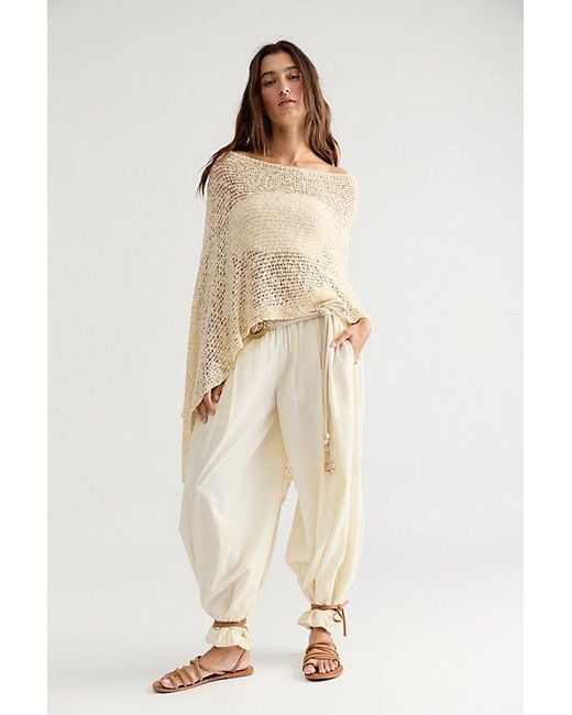 Free People Natural Jade Knit Poncho