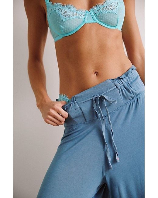 Intimately By Free People Blue Dream State Lounge Trousers By