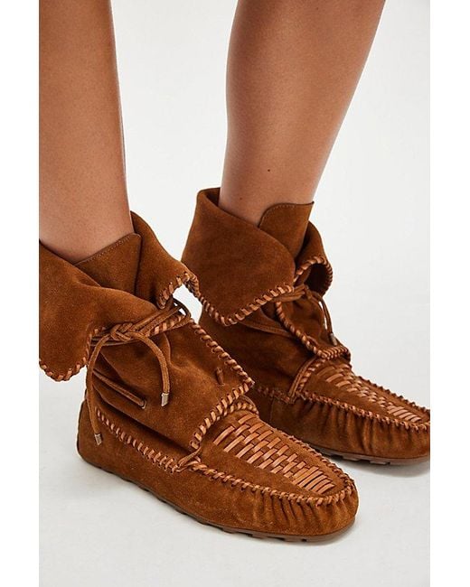 Free People Black Misty Moccasin Boots