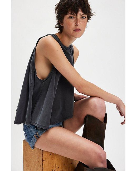 Free People Black Hialeah Tee