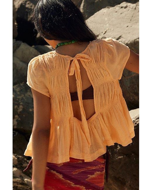 free-est Blue Aven Cotton Top By