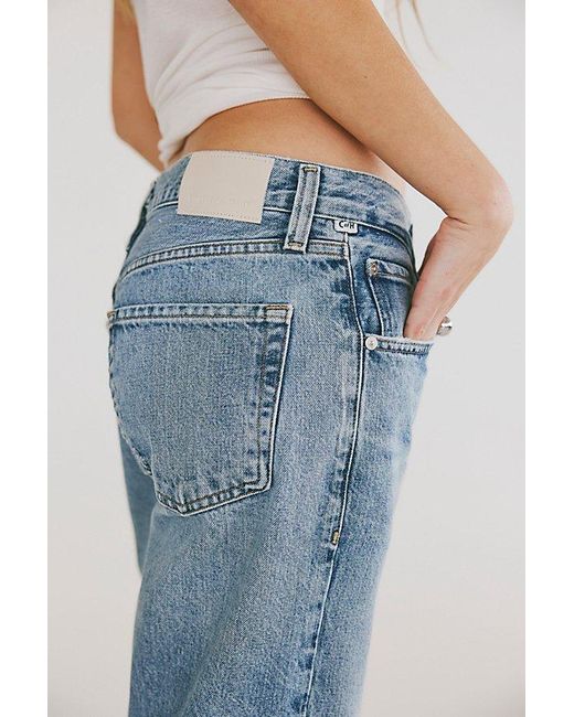 Citizens of Humanity Blue Lindz Low-Rise Jeans
