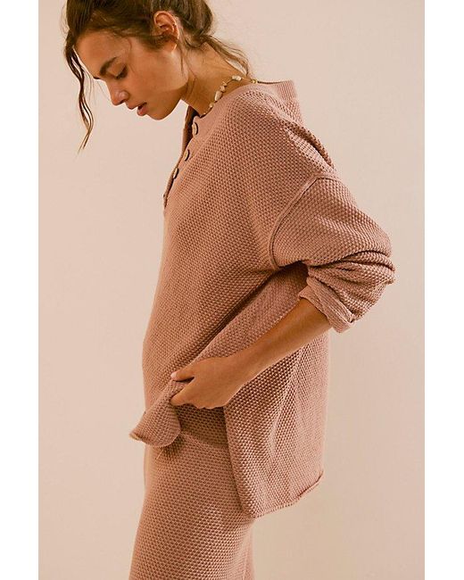 Free People Natural Hailee Sweater Set