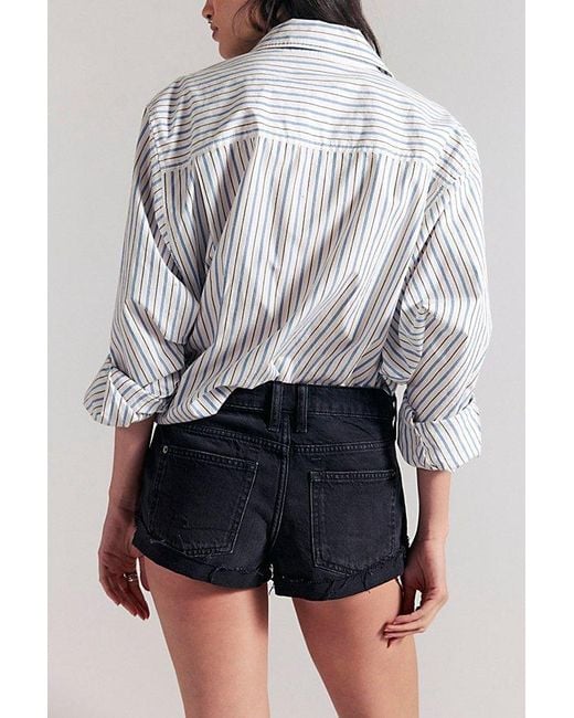 Free People Black We The Free Cali Cuffed Shorties
