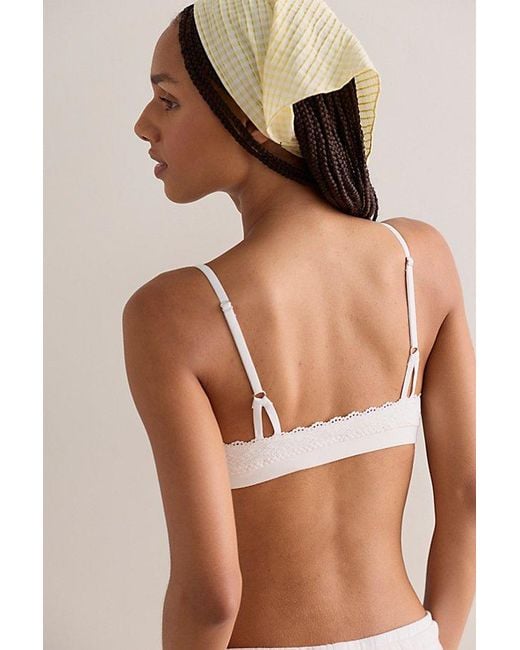 Intimately By Free People Natural Oh My Darling Scoop Neck Bralette By