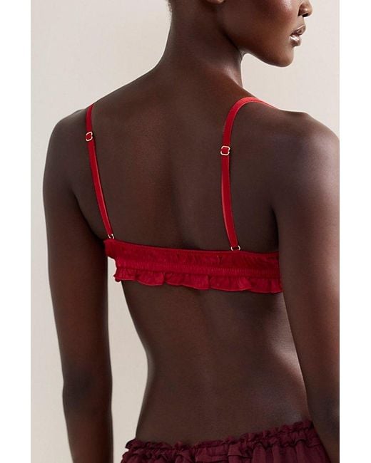 Intimately By Free People Red Sleigh All Day Bralette By