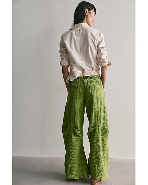Free People Green Riptide Pull-On Arc Pants