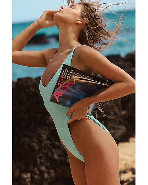 Free People Black Free-Est Amber One-Piece Swimsuit