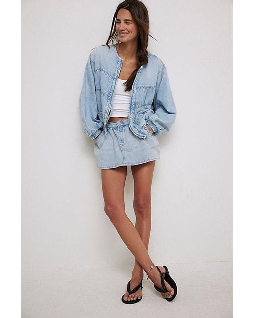 Free People Blue Layla Denim Jacket