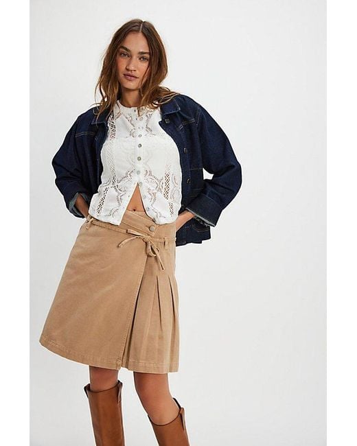 Damson Madder Natural Kat Kilt Skirt