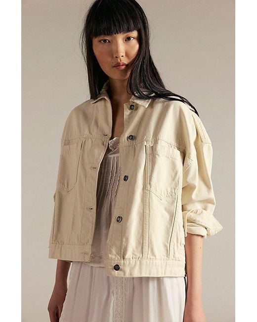 Free People Blue We The Free Opal Swing Denim Jacket