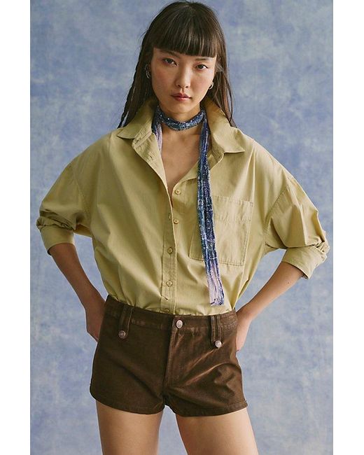 Free People Multicolor Vagabond Vegan Suede Shorts