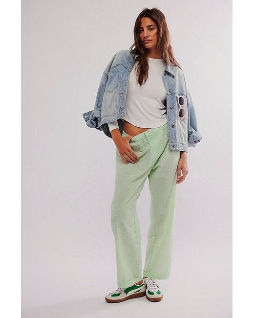 Intimately By Free People Green Cloud Nine Lounge Trousers