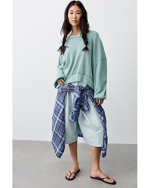 Free People Blue Skyline Thermal