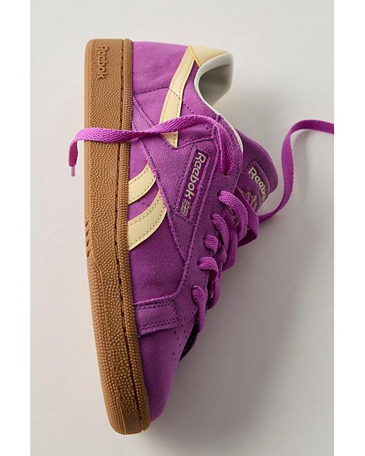 Reebok Purple Club C Grounds Sneakers