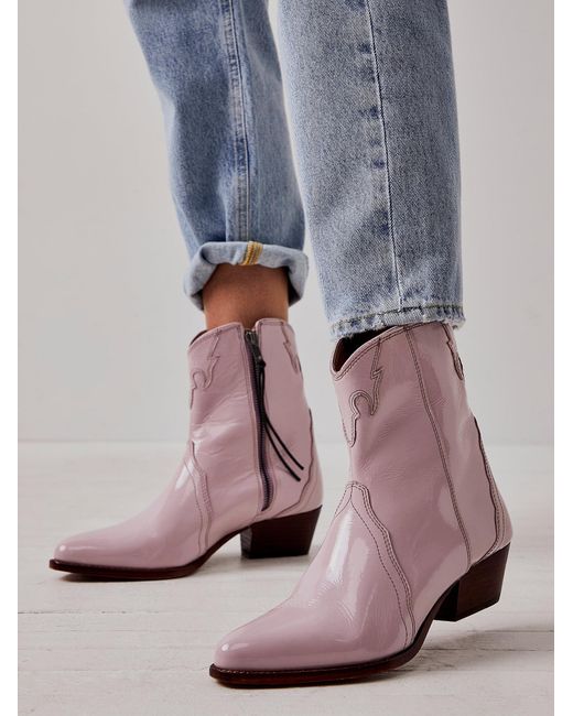 Free People New Frontier Western Boot in Gray Lyst