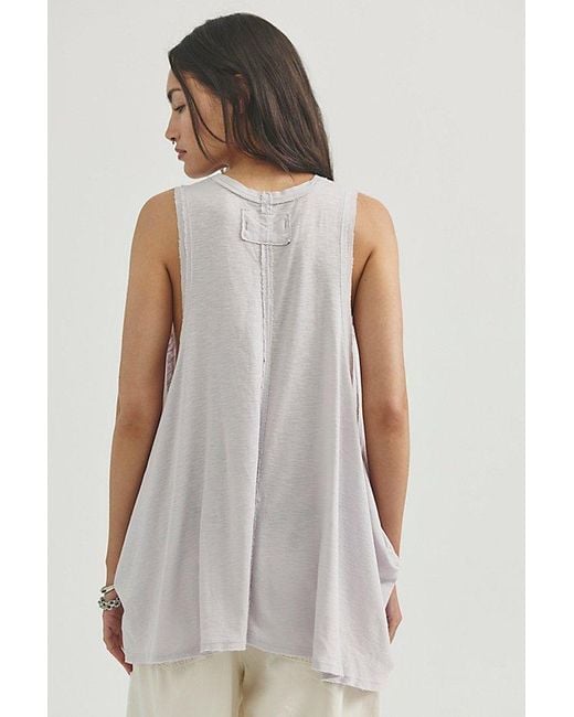 Free People Gray Ari Tank Top