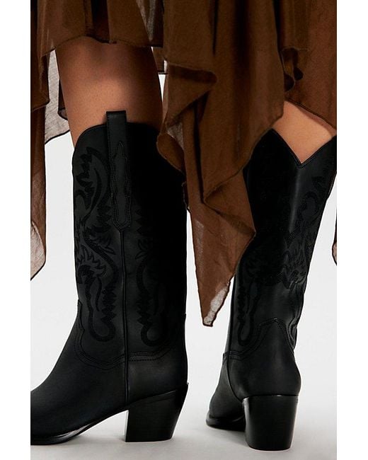 Jeffrey Campbell Black Dagget Western Boots