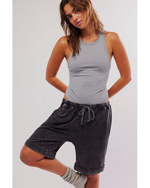 Free People Gray Find Your Cool Shorts