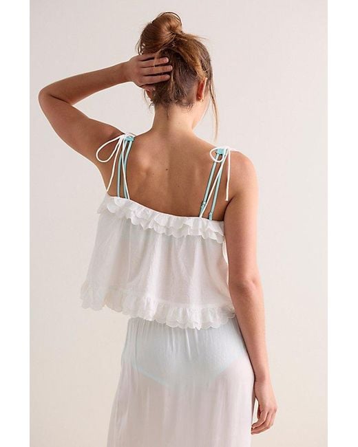 For Love & Lemons White Ambre Sleep Top