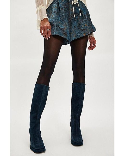 Jeffrey Campbell Blue Taysha Tall Boots By