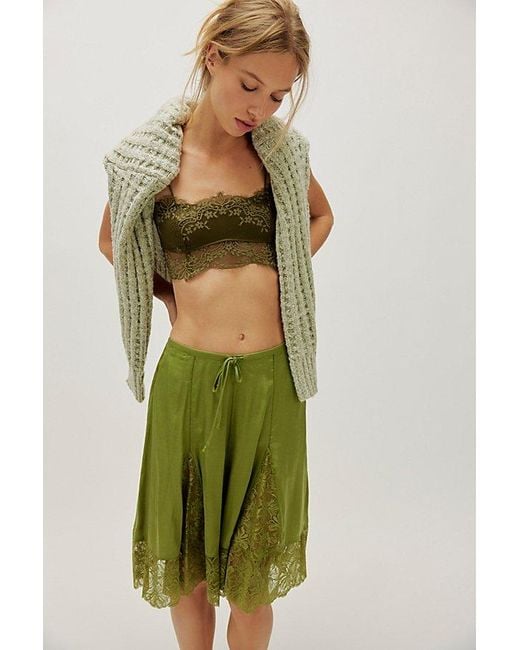 Free People Green Made You Look Shorts