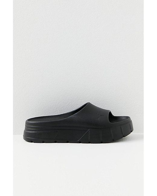 PUMA Black Mayze Stack Injex Sandals
