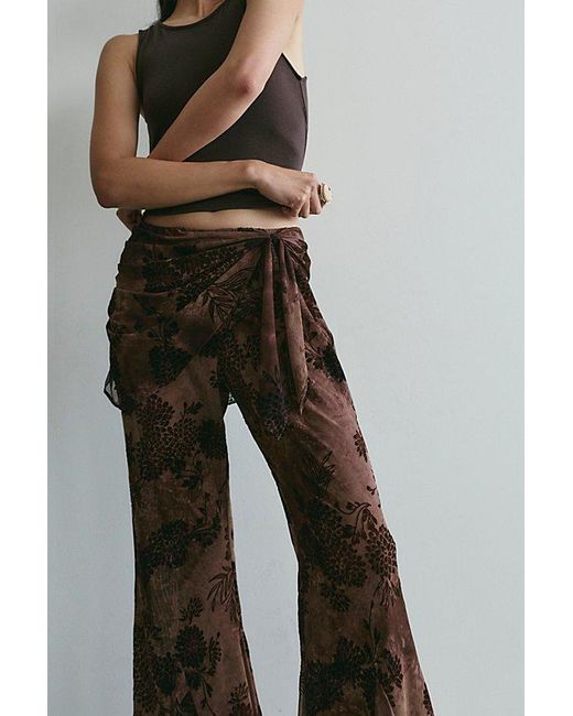 Anna Sui Gray Sarong Pants