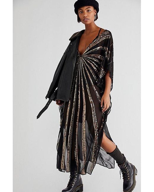 Jen's Pirate Booty Black Starburst Avenue Embellished Kaftan