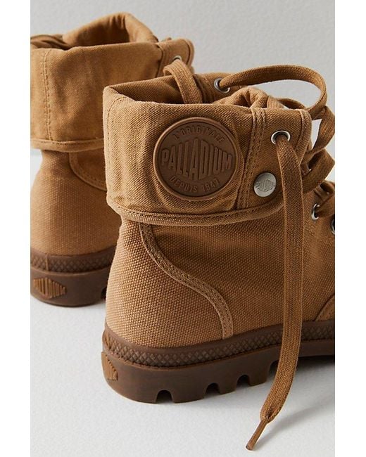 Palladium Brown Baggy Boots At Free People In Woodlin, Size: Us 7