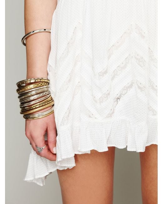 voile and lace trapeze slip
