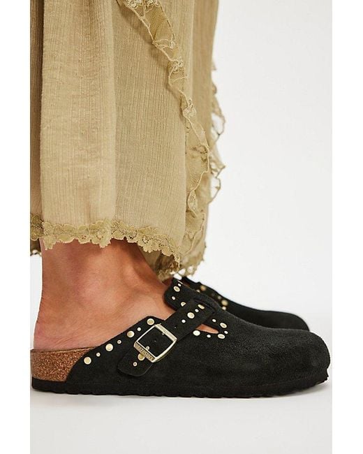Birkenstock Black Boston Rivets Clogs