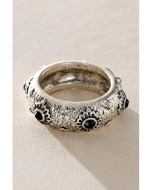 Free People Metallic Radar Studded Ring