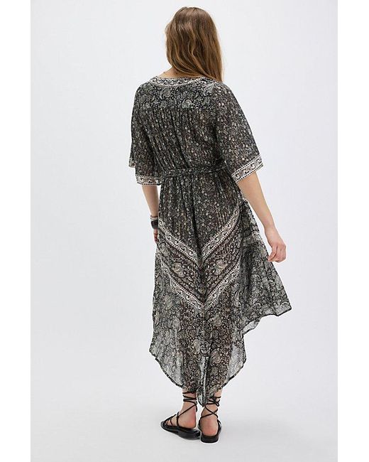 Spell Multicolor Little Bird Flutter Maxi Dress