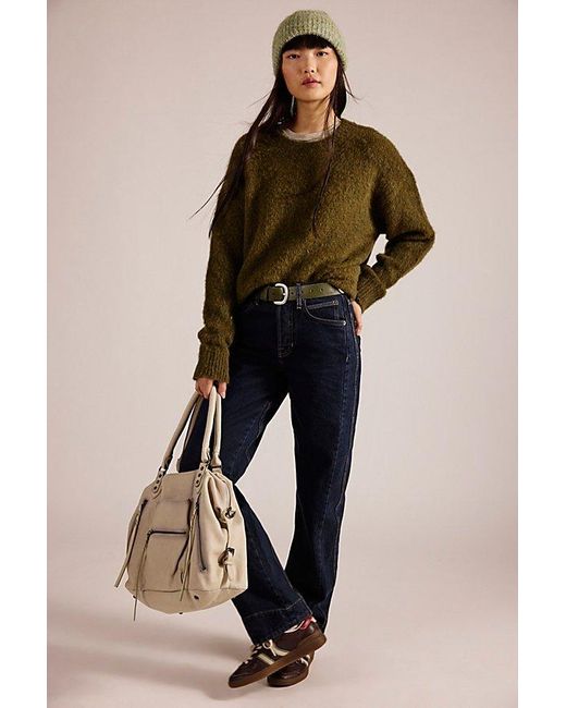 Free People Brown Carly Pullover