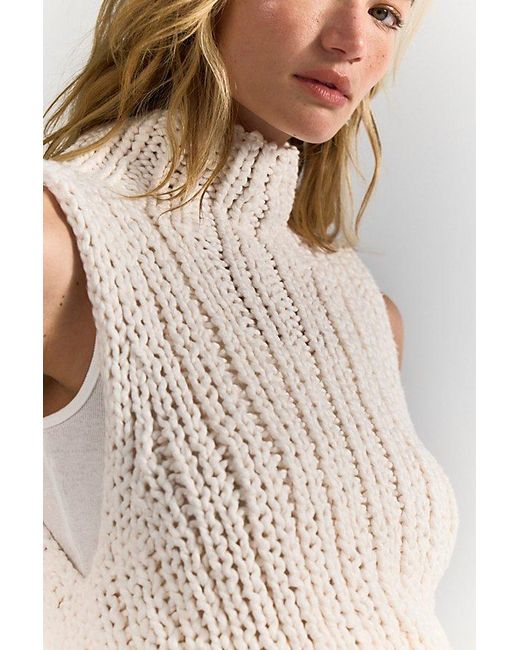 Free People Brown Lola Knit Tank Top
