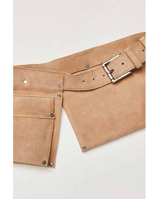 Free People Natural Crew Cargo Pocket Belt