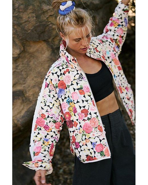 Fp Movement Multicolor Pippa Printed Packable Puffer Jacket