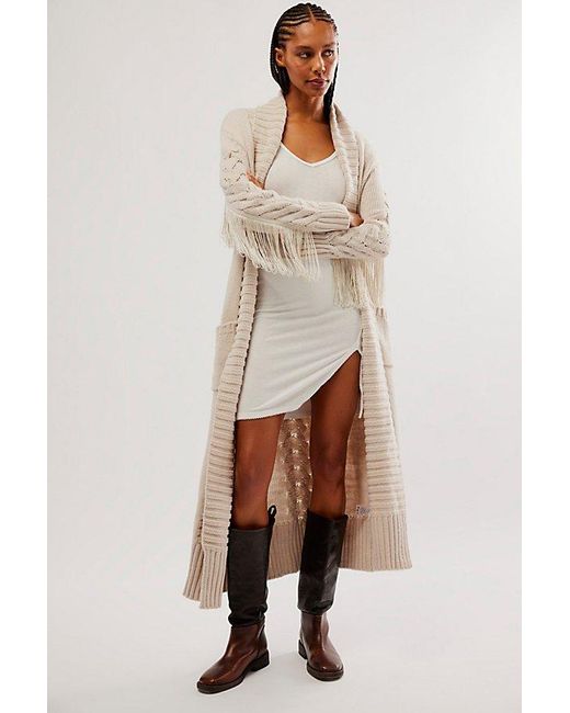 Free People Natural Understated Leather Rodeo Robe
