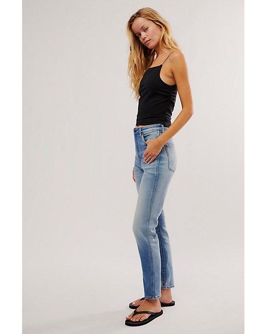 Wrangler Blue Walker High-rise Slim Jeans
