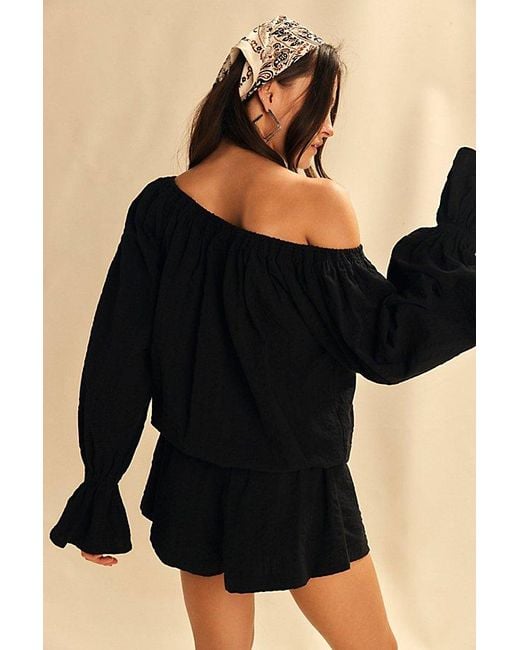free-est Black Estrella Romper By