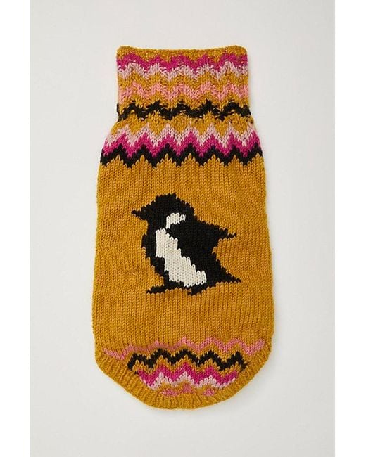 French Knot Green Penguin Sweater