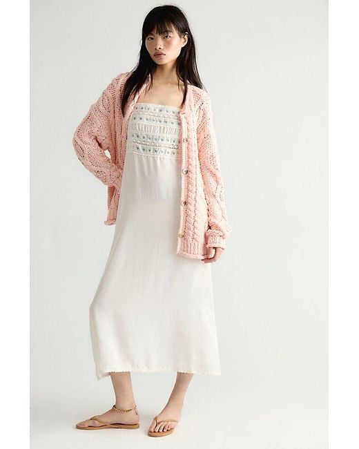 Free People Pink Opal Knit Cardi