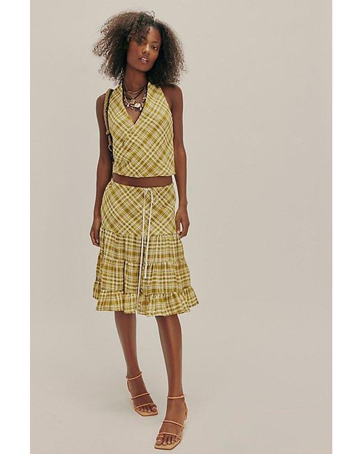 Free People Multicolor Traymore Plaid Set