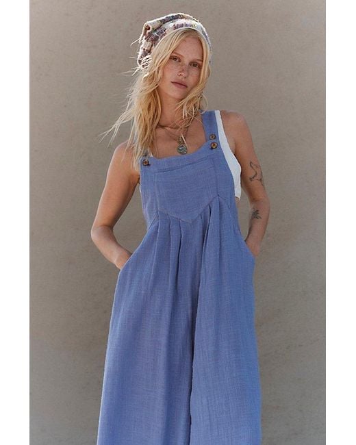 free-est Blue Sundrenched Dungarees By