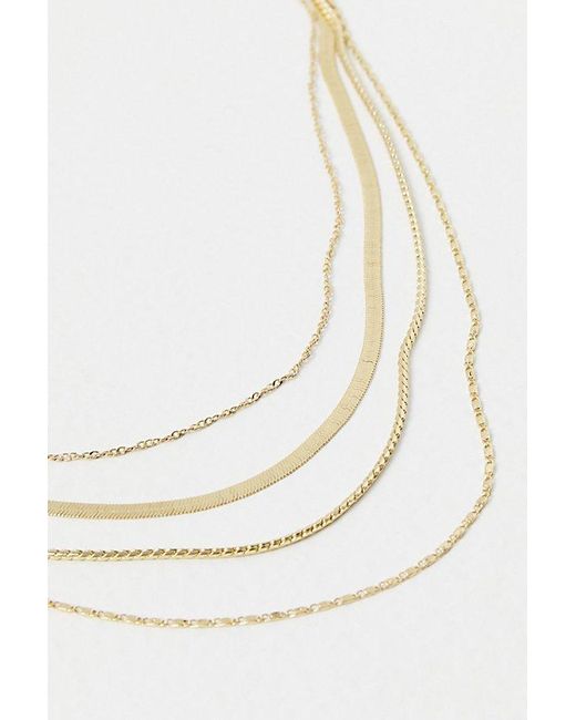 Free People Black Plated Lara Layer Choker At In Gold